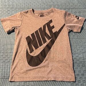 Nike Kids Heather Gray Short Sleeve Dri-Fit Tshirt